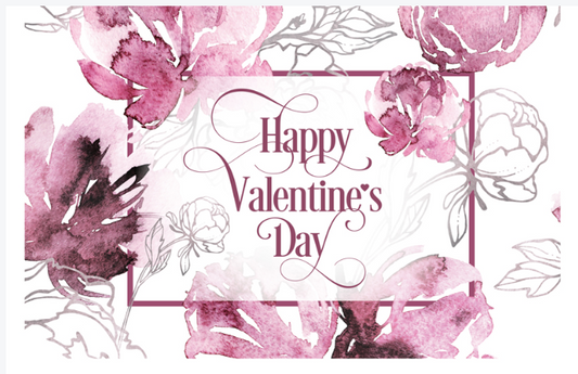 Watercolor Valentine